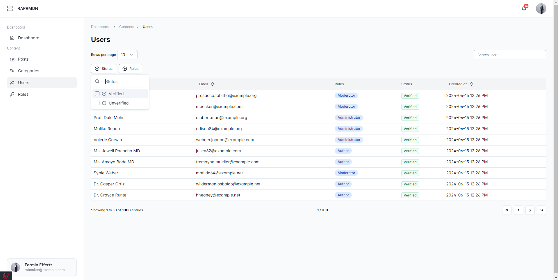 Laravel Inertia Datatable 