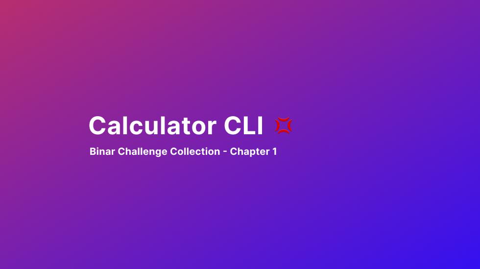 Calculator CLI