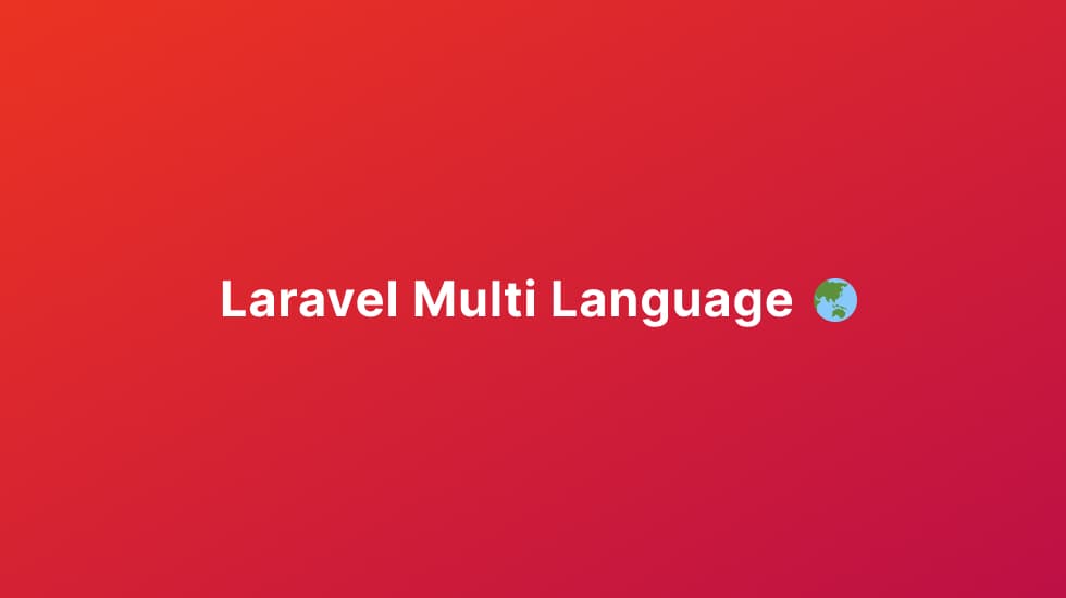 Laravel Multiple Language